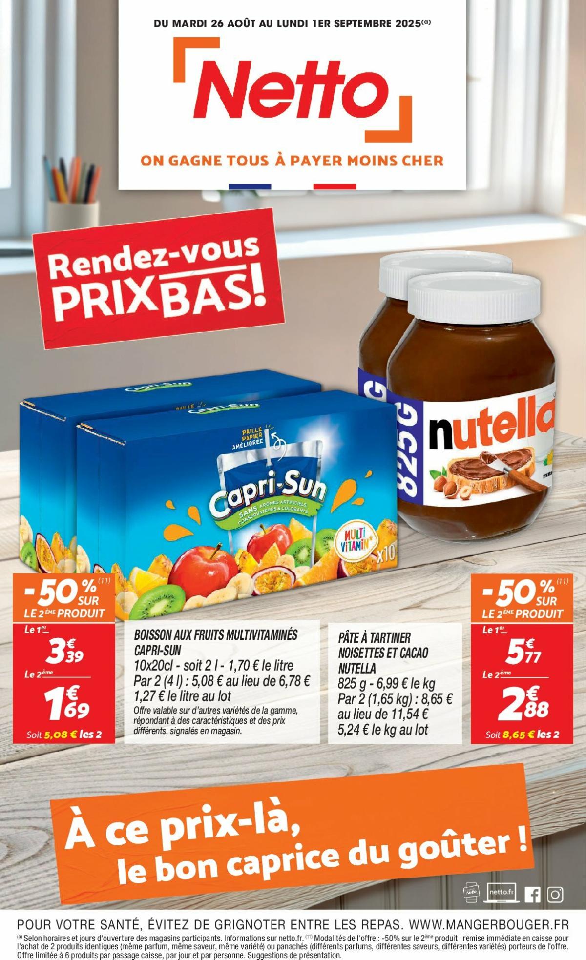 Catalogue Netto valable du 26/08 au 01/09