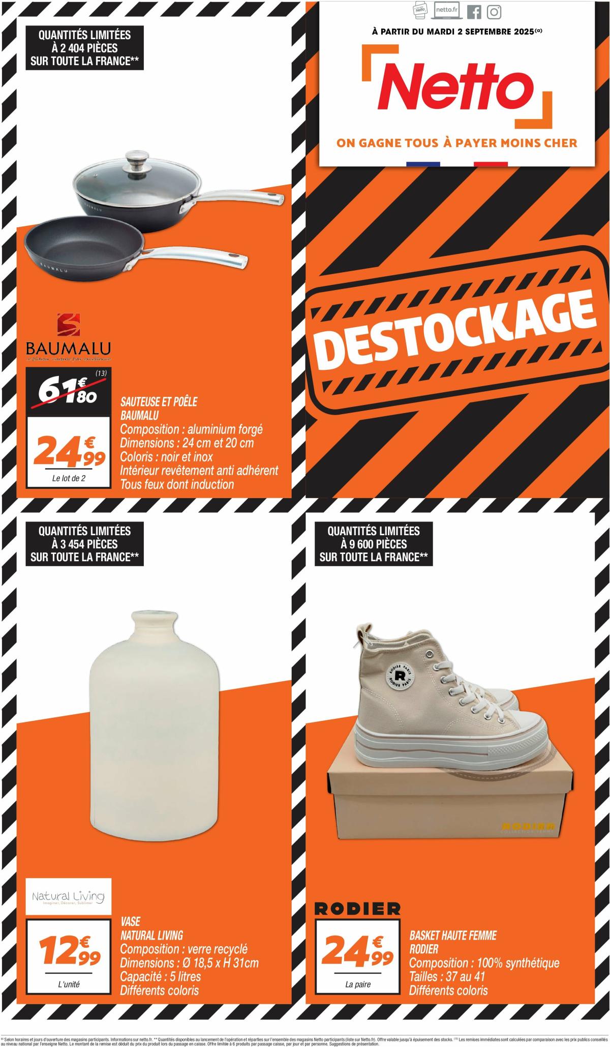 Catalogue Netto - Destockage valable du 02/09 au 30/09