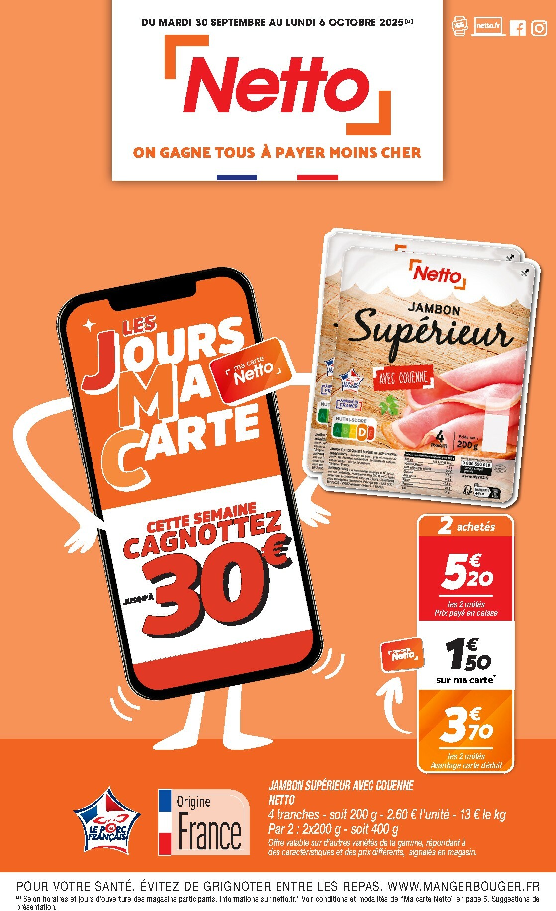 Catalogue Netto valable du 30/09 au 06/10