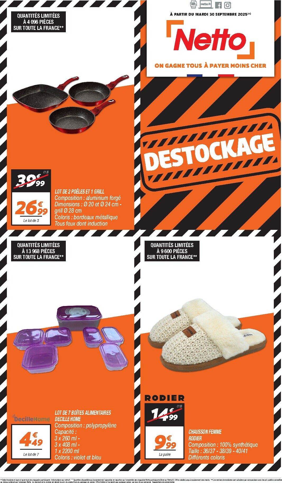 Catalogue Netto - Spécial Destockage valable du 30/09 au 31/10