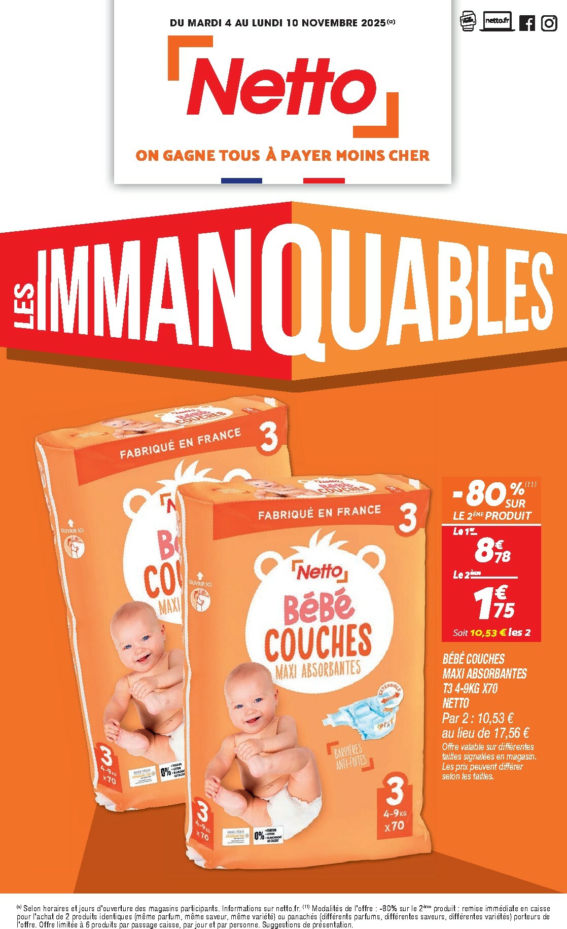 Catalogue Netto - Immanquables valable du 04/11 au 10/11