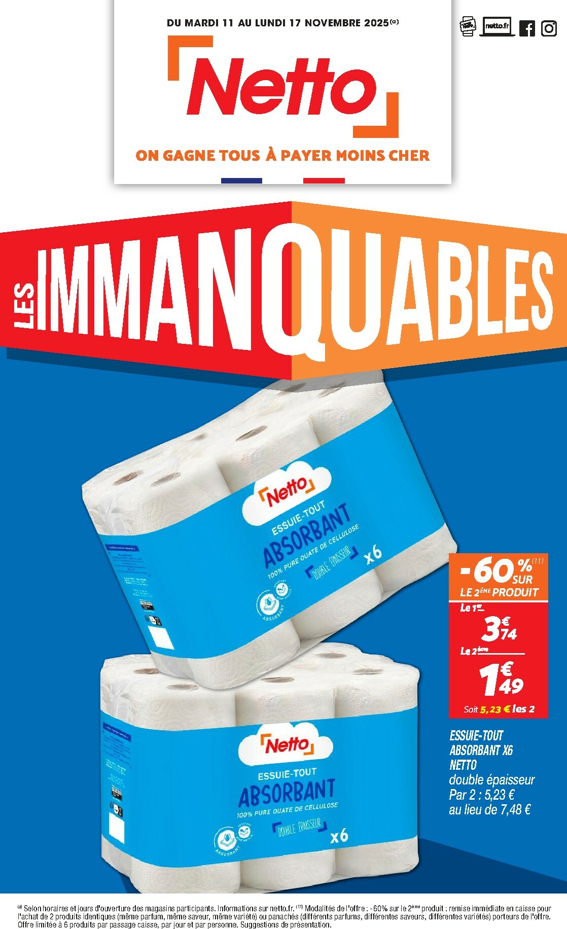 Catalogue Netto - Immanquables valable du 11/11 au 17/11