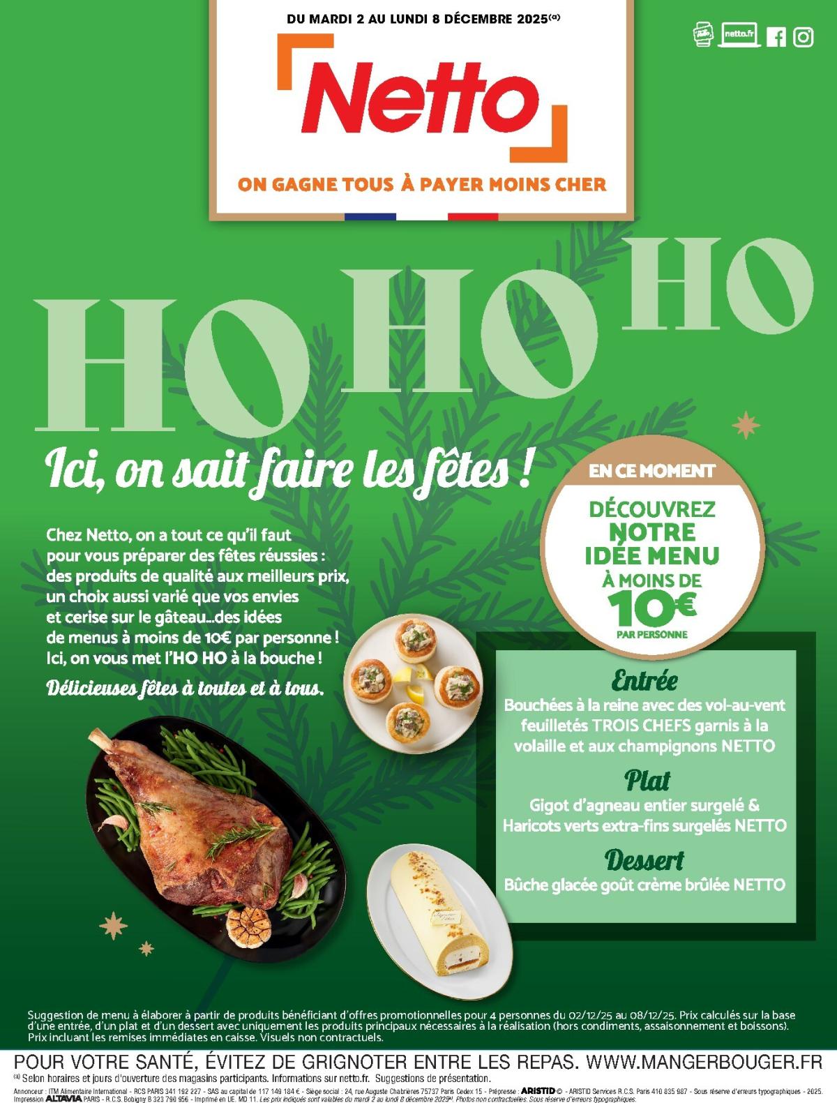 Catalogue Netto - Menu Festif valable du 02/12 au 08/12