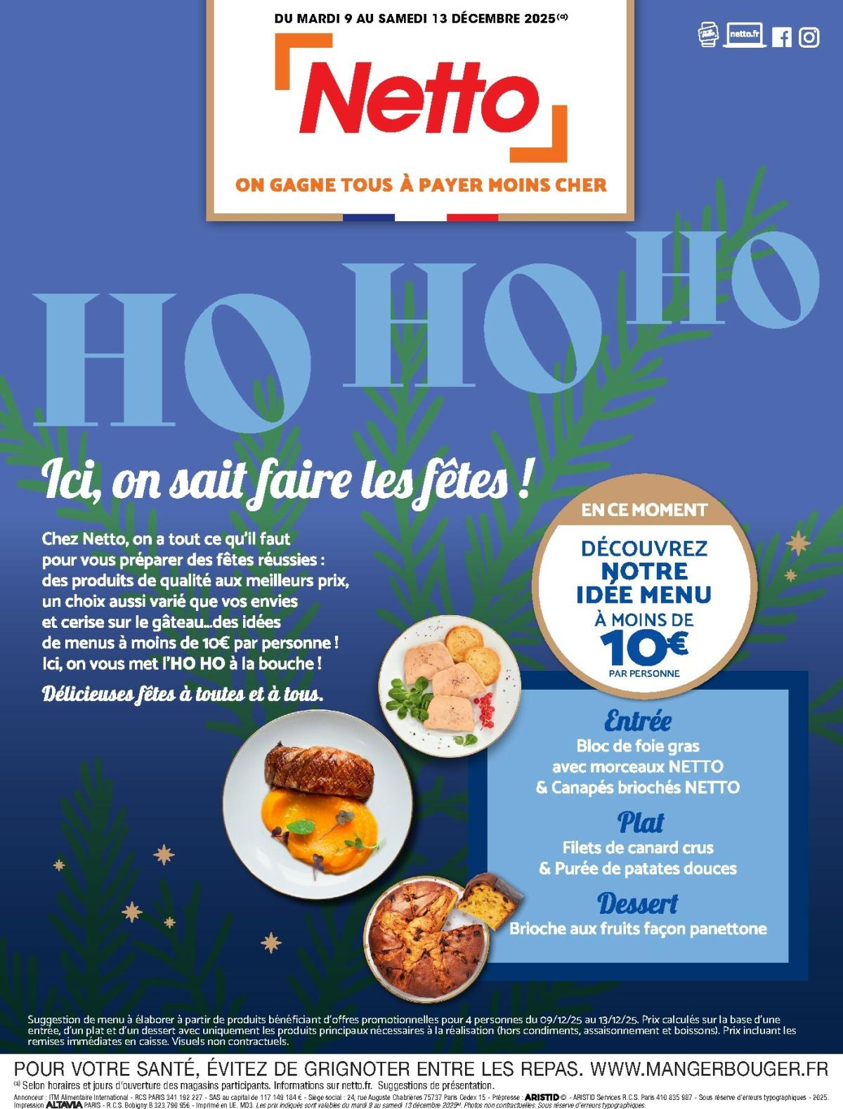 Catalogue Netto - Menu Festif valable du 09/12 au 13/12