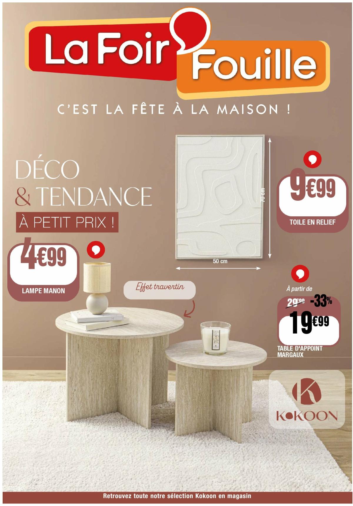 Catalogue La Foir'Fouille valable du 25/08 au 07/09