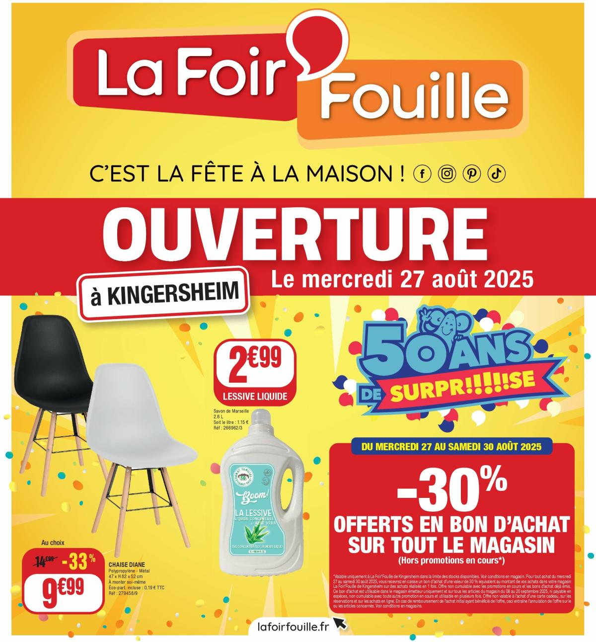 Catalogue La Foir'Fouille - 90 rue de Guebwiller, Kingersheim valable du 27/08 au 06/09