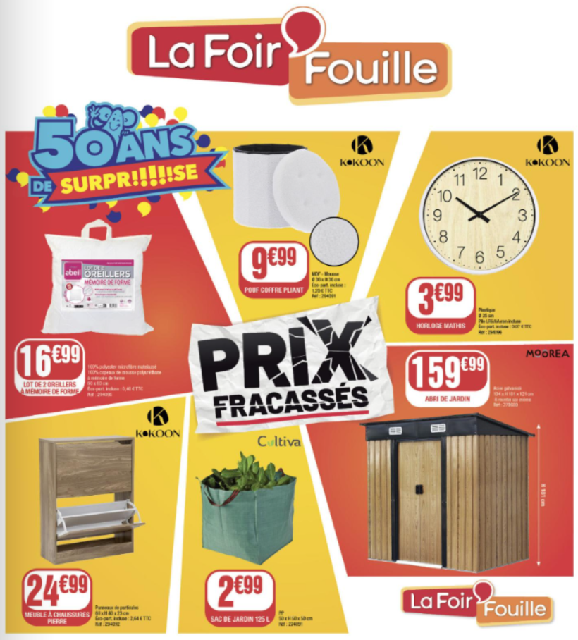 Catalogue La Foir'Fouille valable du 29/09 au 12/10