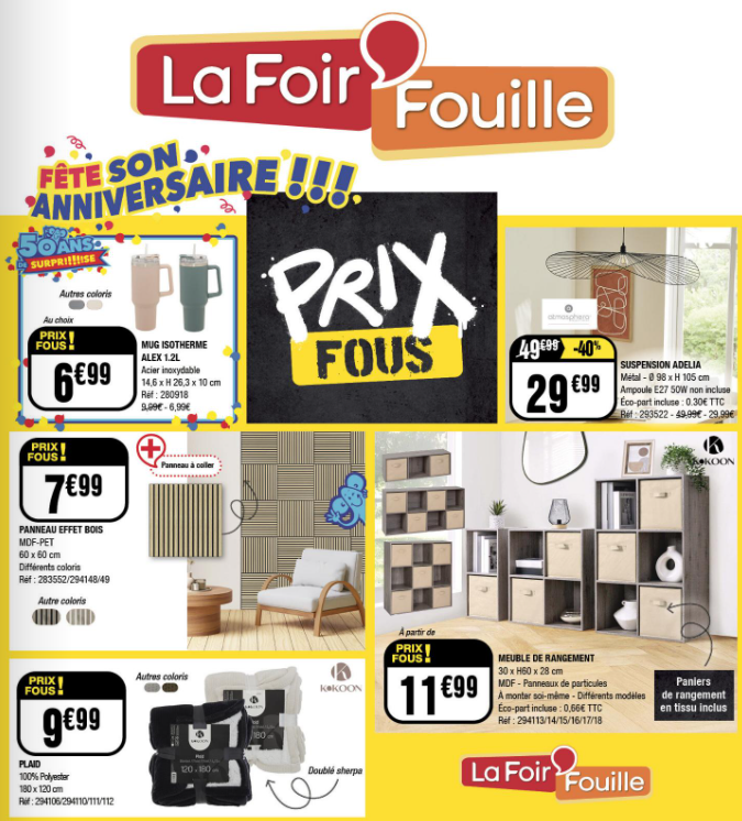 Catalogue La Foir'Fouille valable du 27/10 au 09/11