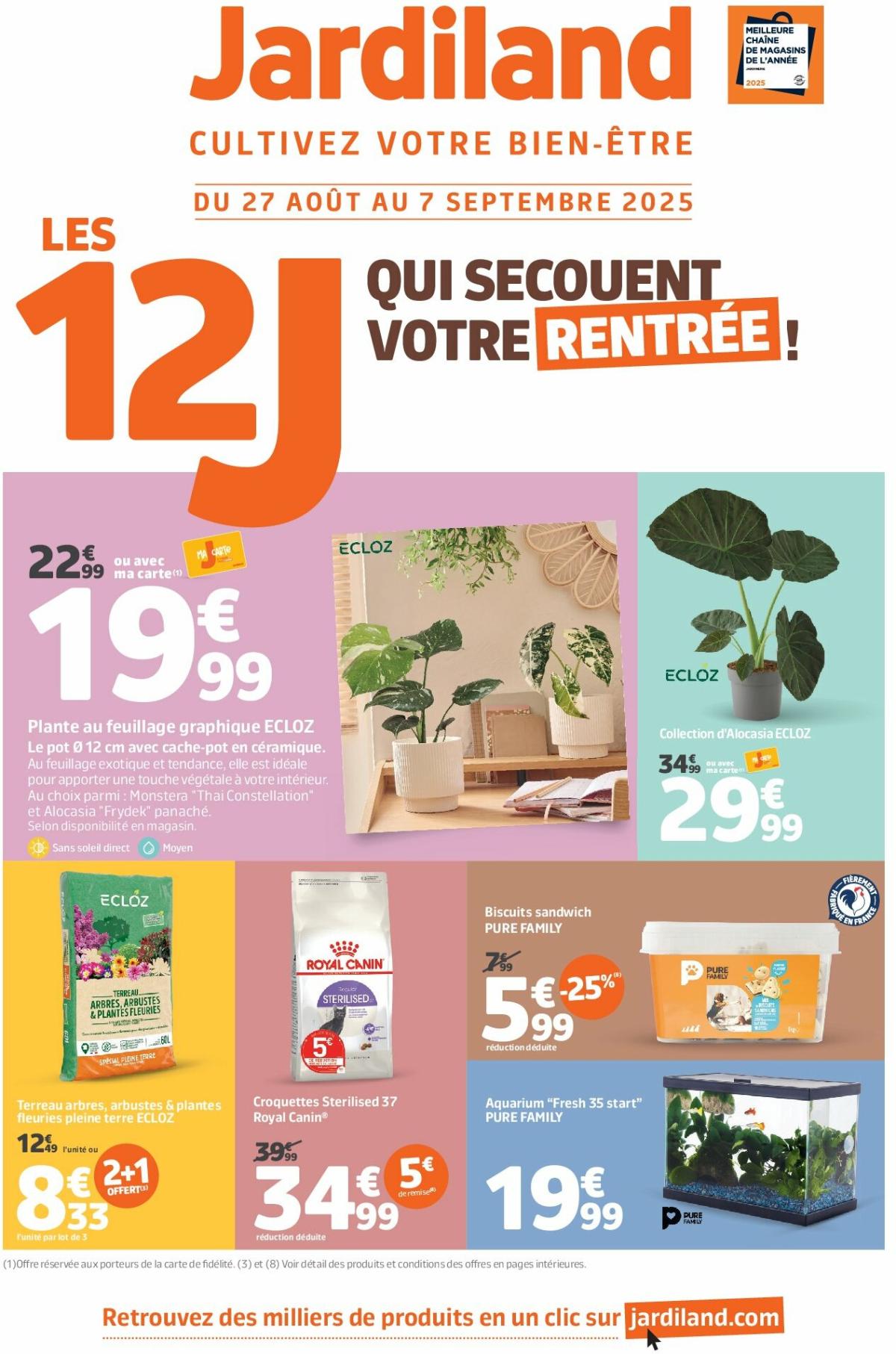Catalogue Jardiland valable du 27/08 au 07/09