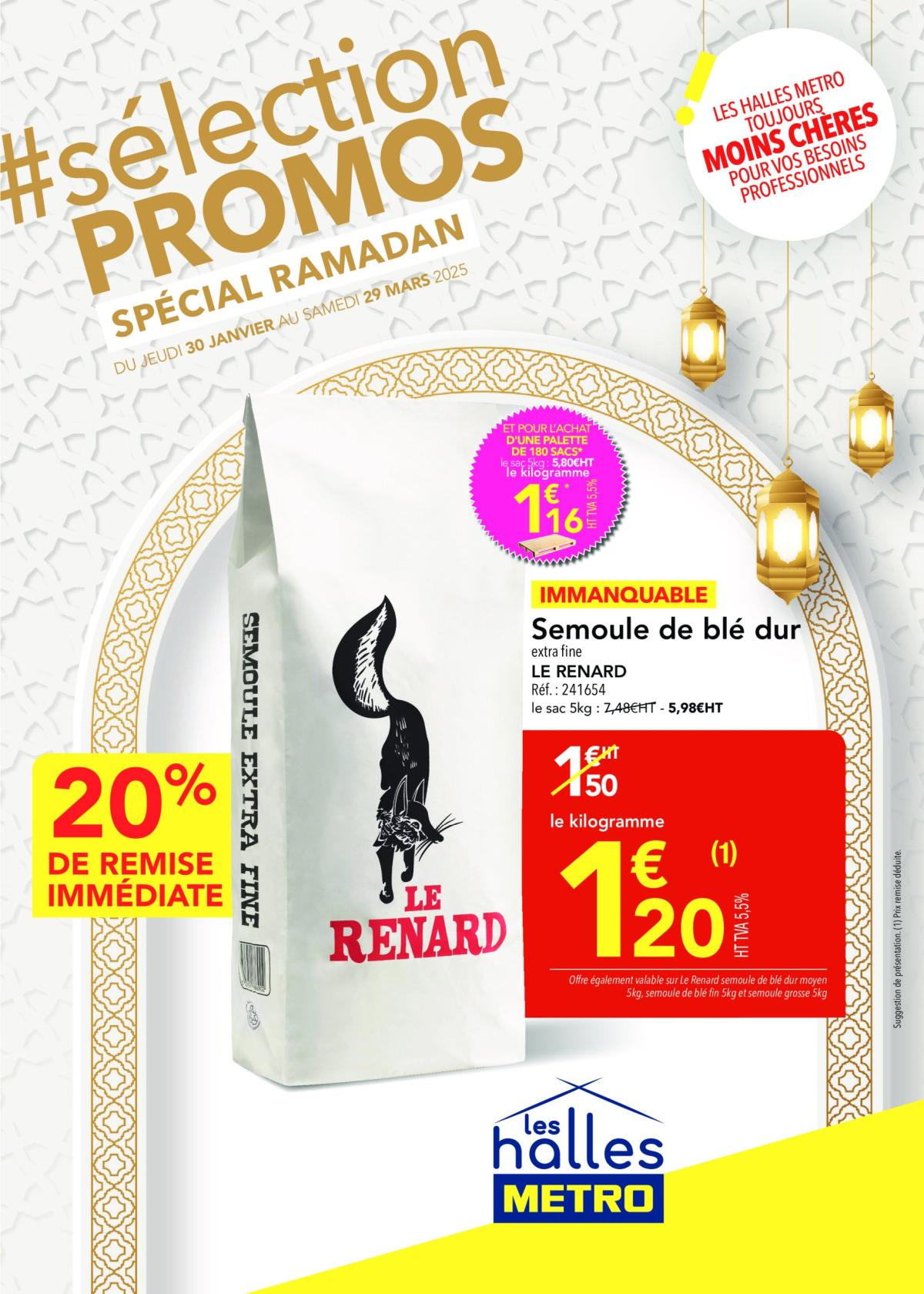 Catalogue Metro - Sélection Promos Spécial Ramadan valable dès 30/01 - 29/03