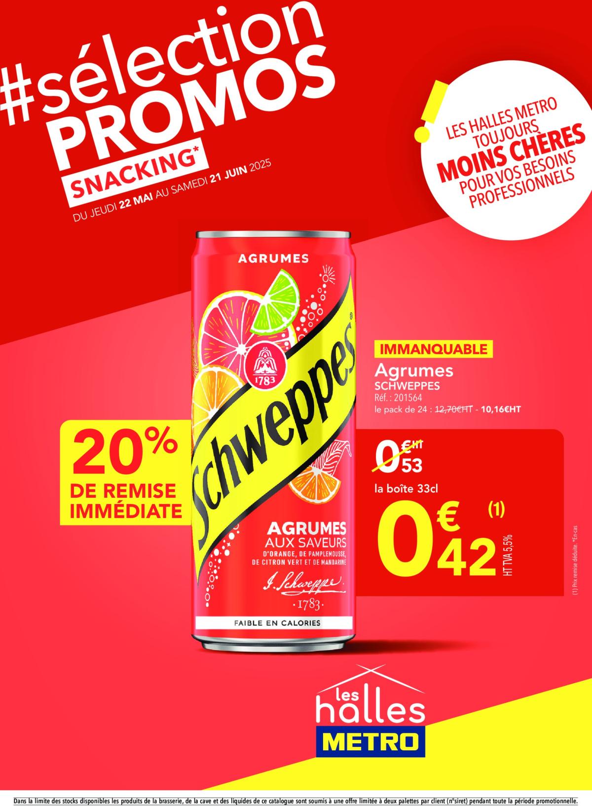 Catalogue Metro - Sélection Promos Snacking valable dès 22/05 - 21/06