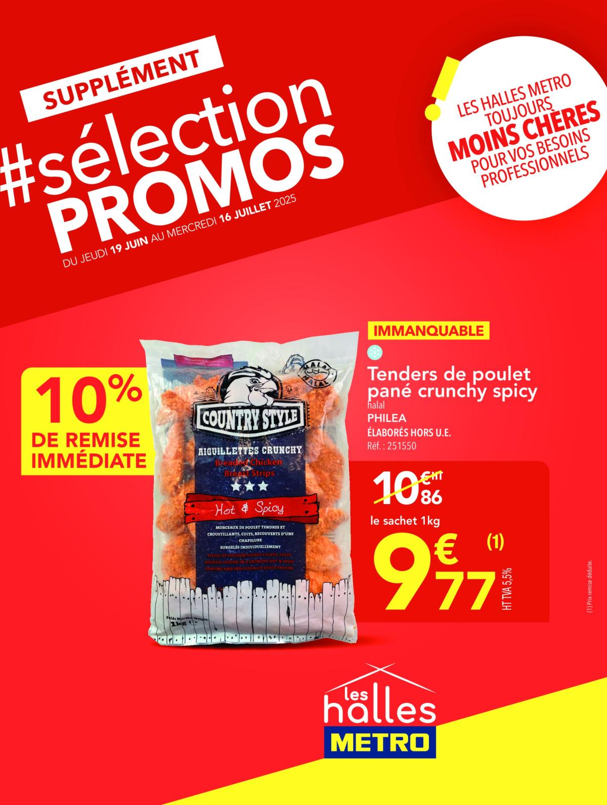 Catalogue Metro - Sélection Promos Supplément valable du 19/06 au 16/07