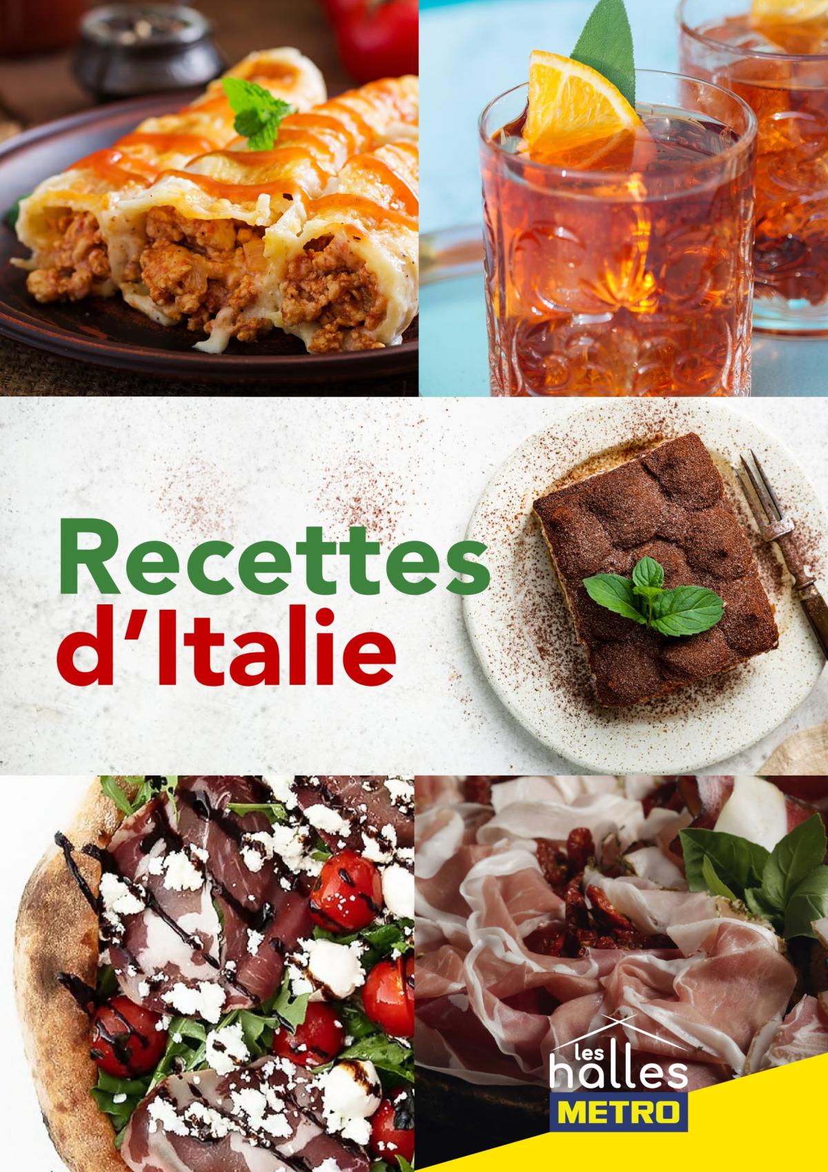 Catalogue Metro - Livret recettes Italie valable du 17/06 au 31/12