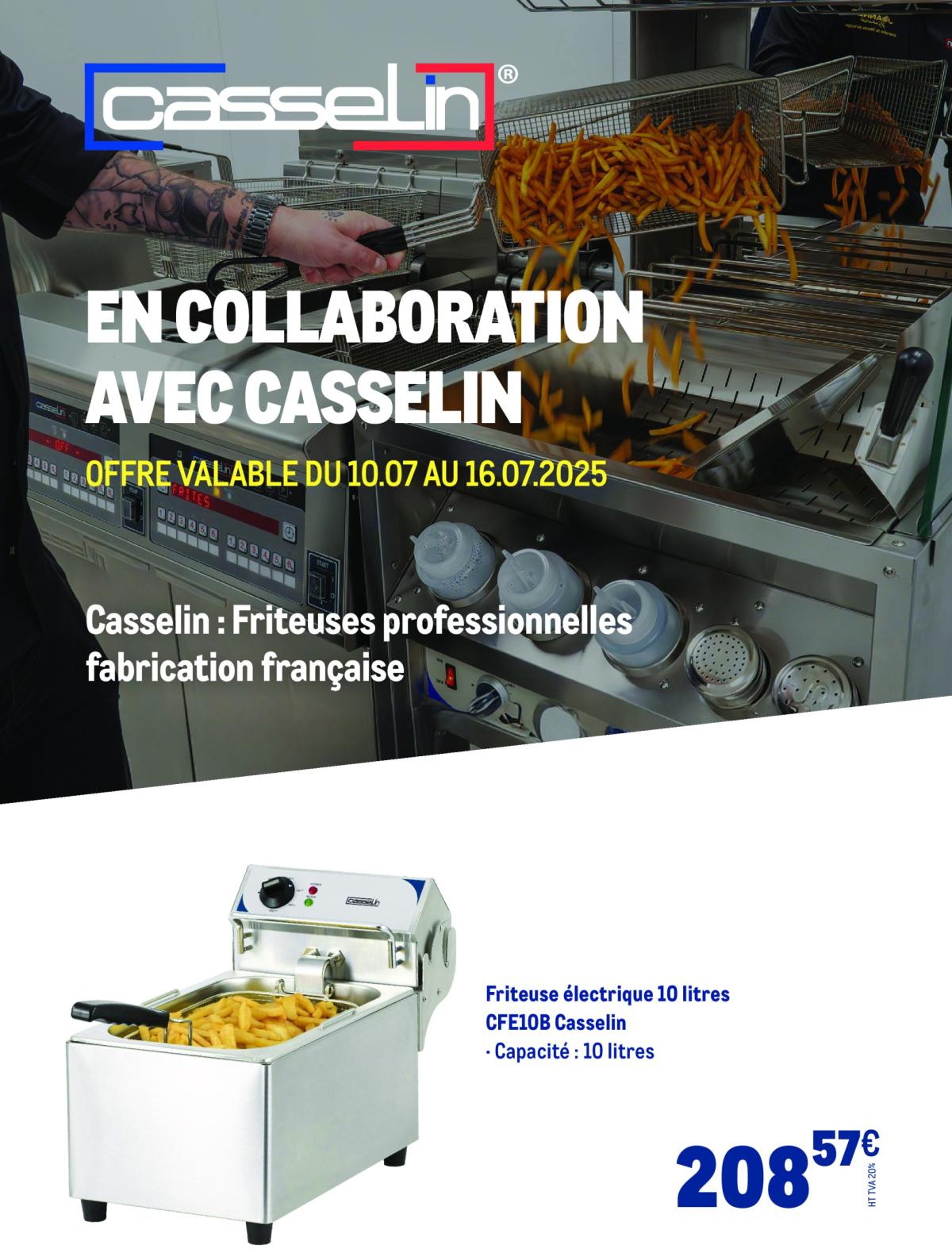 Catalogue Metro - Friteuses et percolateurs Casselin - Exclusivités Marketplace valable du 10/07 au 16/07