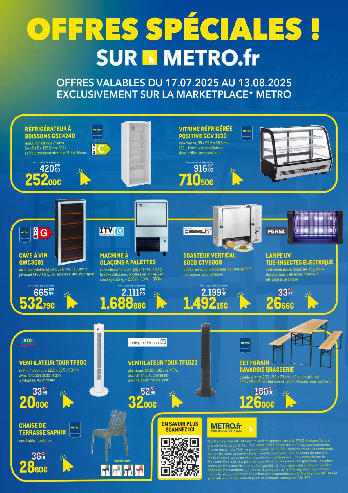 Catalogue Metro - Exclusivités Marketplace valable du 17/07 au 13/08