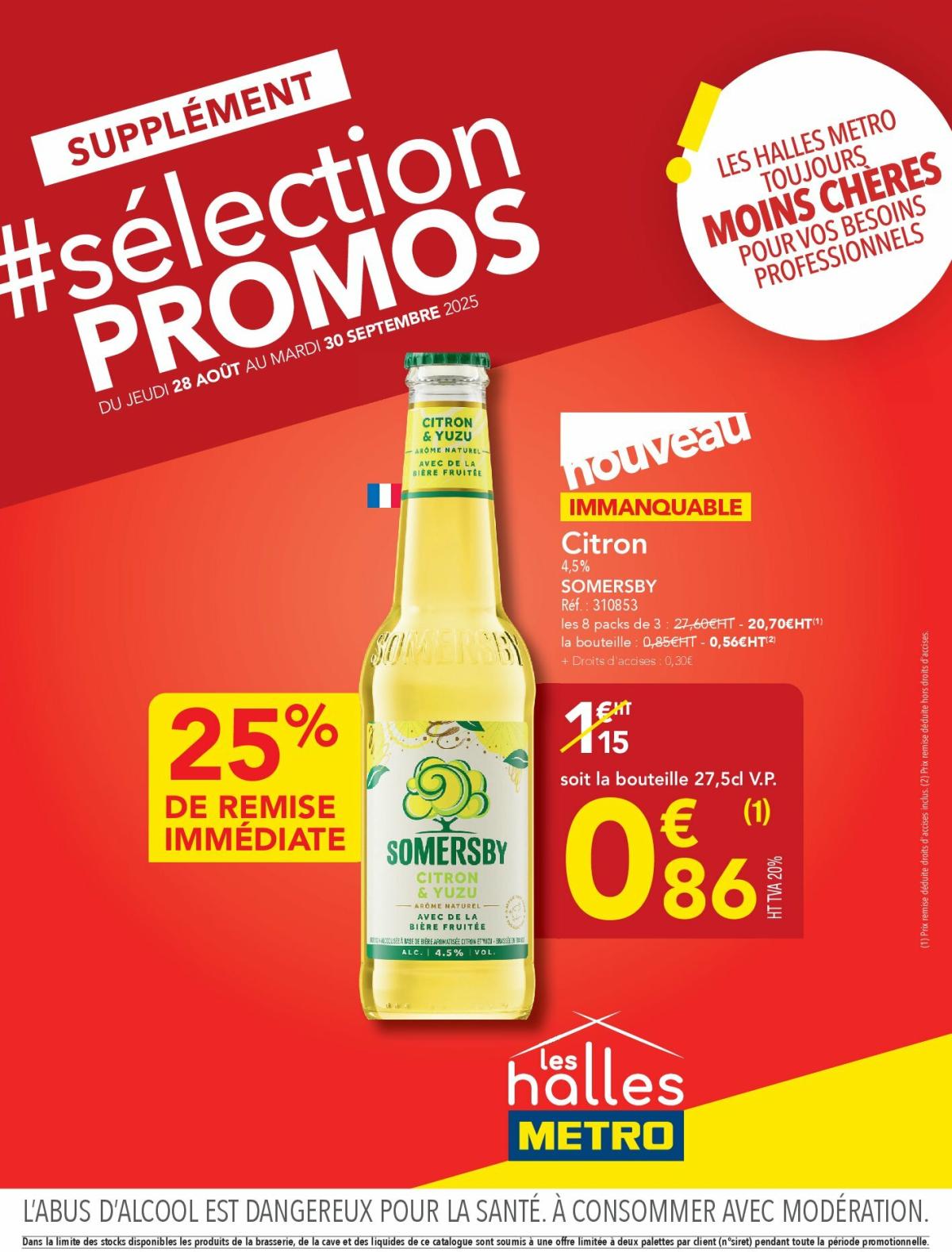 Catalogue Metro - Sélection Promos Supplément valable du 28/08 au 30/09