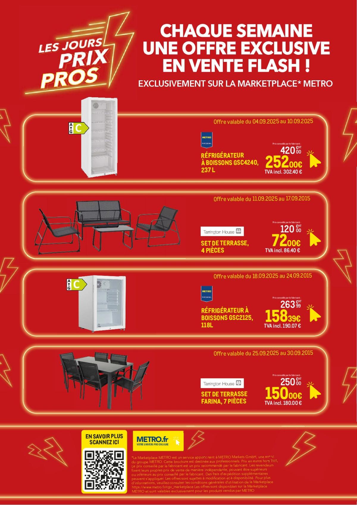 Catalogue Metro - Offres Flash Marketplace valable du 04/09 au 30/09