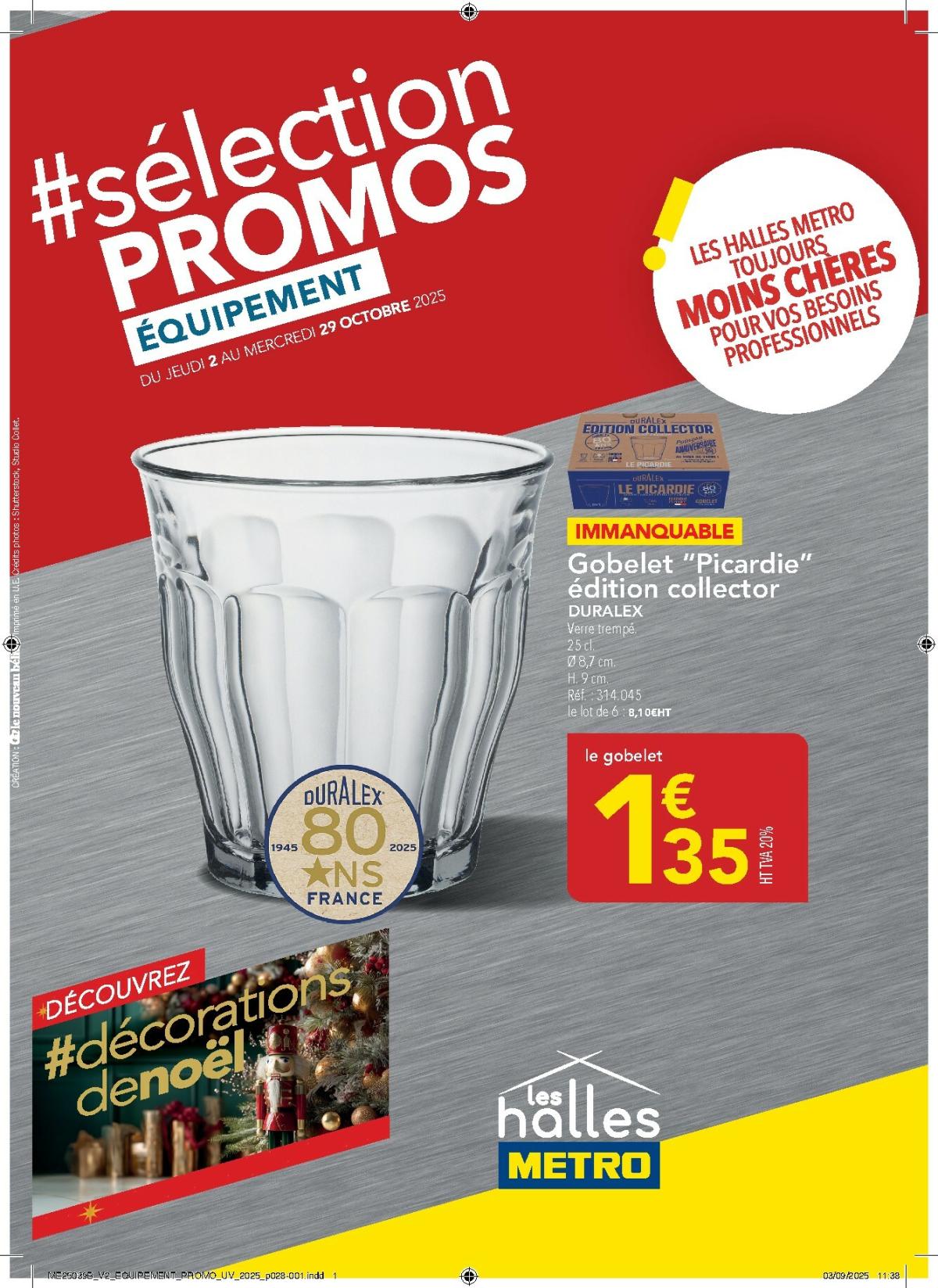 Catalogue Metro - Sélection Promos Equipement valable du 02/10 au 29/10