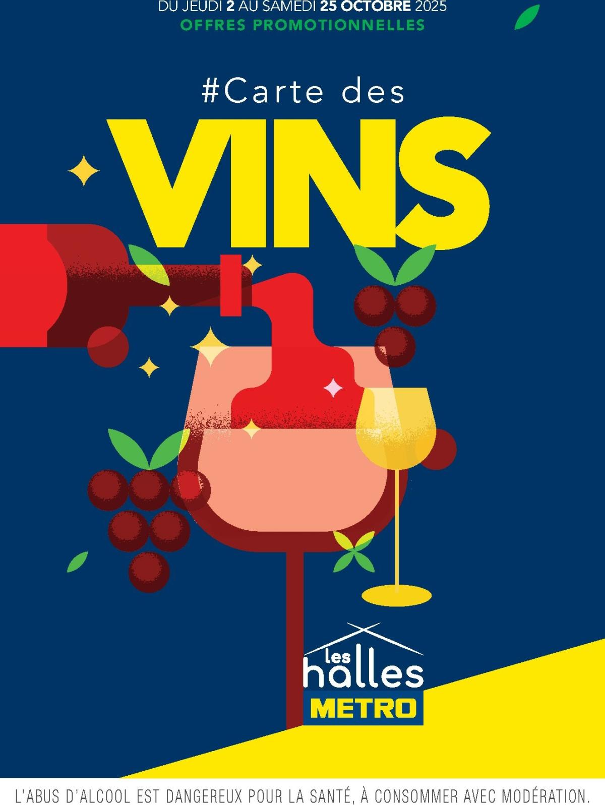 Catalogue Metro - Carte des vins valable du 02/10 au 25/10