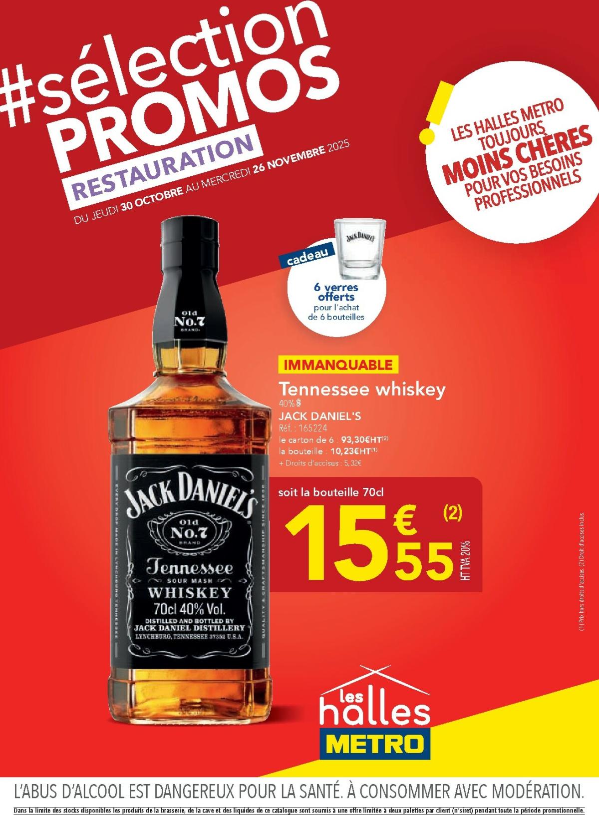 Catalogue Metro - Sélection Promos Restauration valable du 30/10 au 26/11