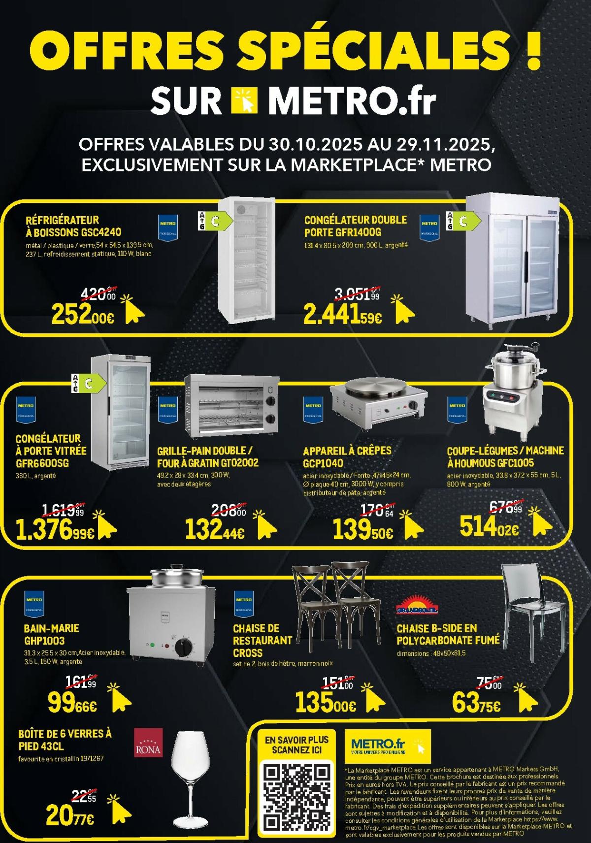 Catalogue Metro - Les Black Days Marketplace valable du 30/10 au 29/11