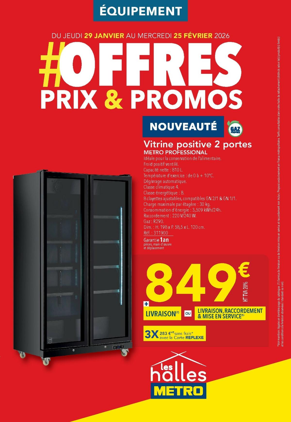 Catalogue Metro - Offres Prix & Promos Equipement valable du 29/01 au 25/02
