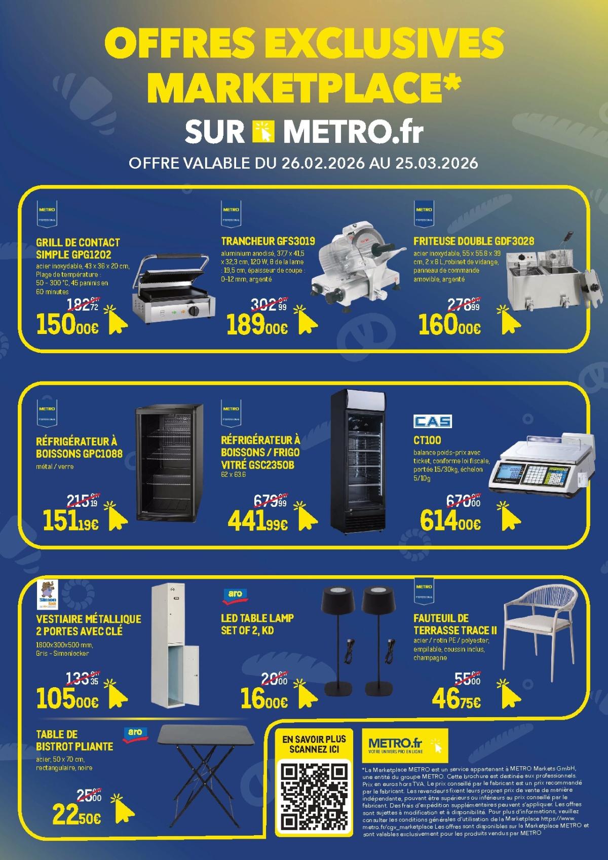 Catalogue Metro - Offres Exclusives Marketplace valable du 26/02/2026 au 25/03/2026