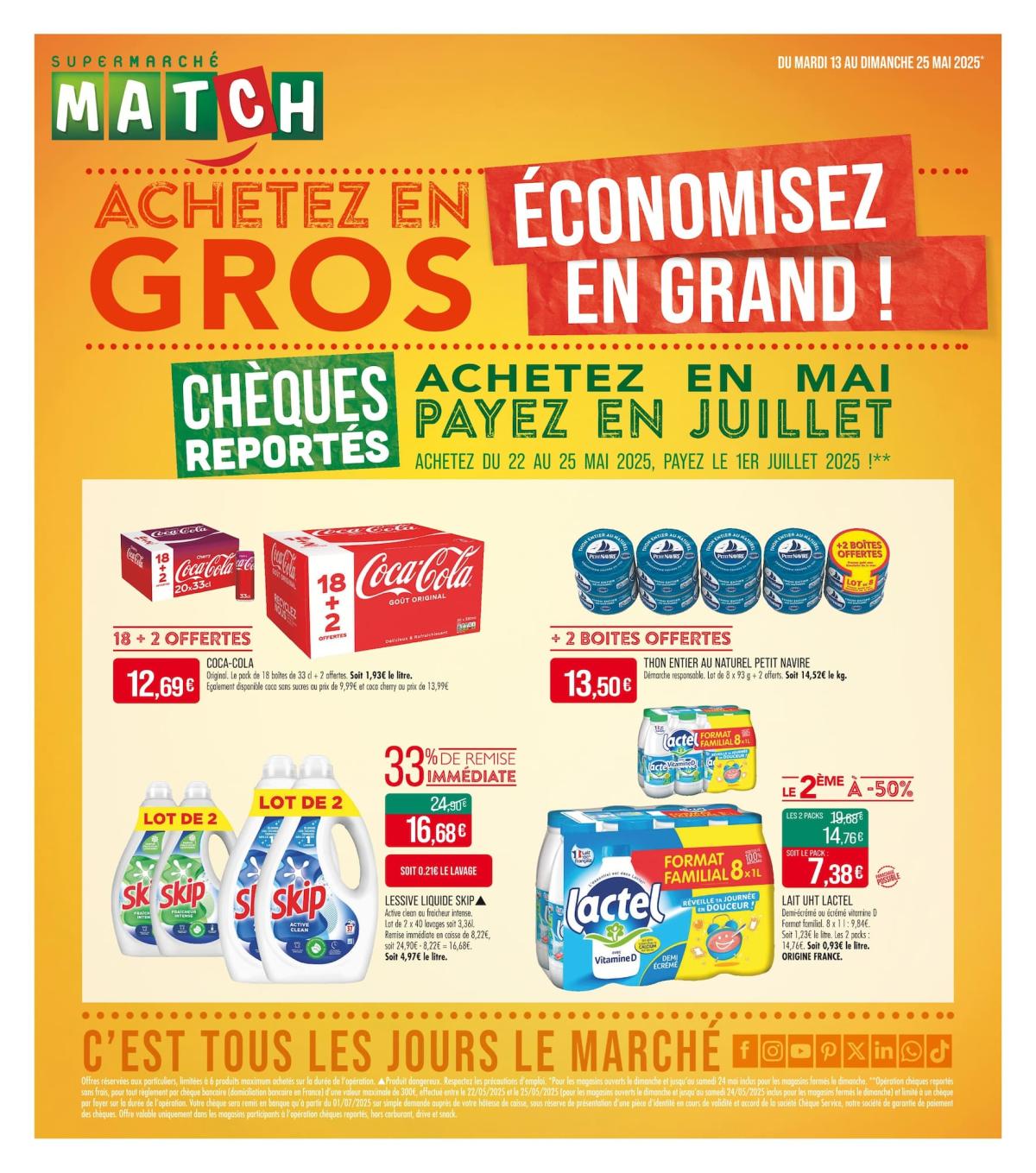 Catalogue Match - Achetez en gros, économisez en grand 2 valable dès 13/05 - 25/05