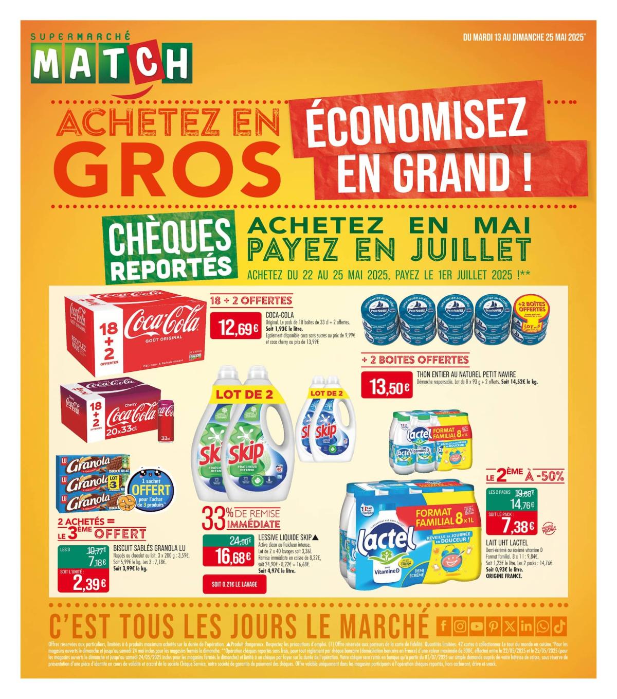 Catalogue Match - Achetez en gros, économisez en grand ! valable dès 13/05 - 25/05