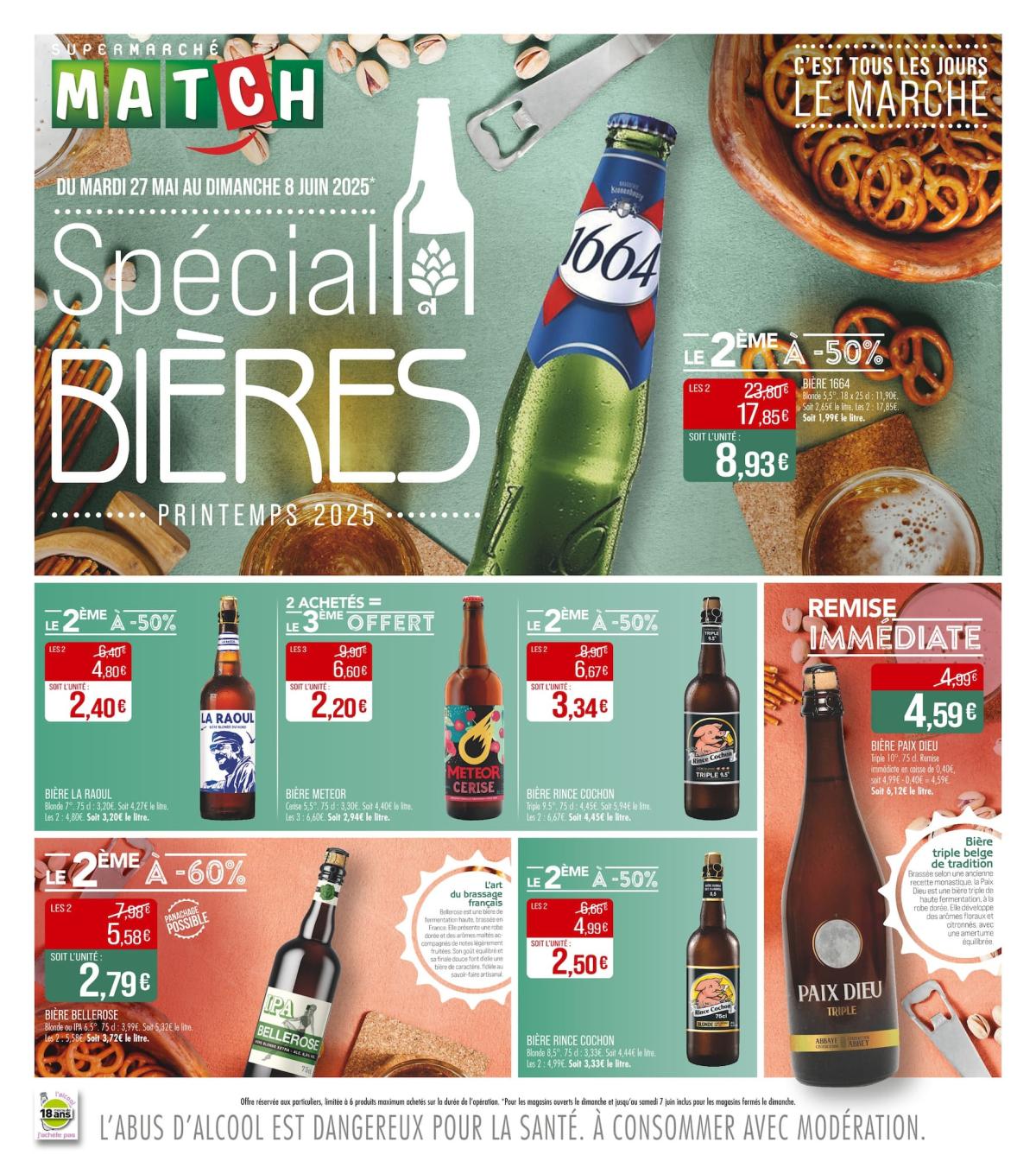Catalogue Match - Spécial Bières valable dès 27/05 - 08/06
