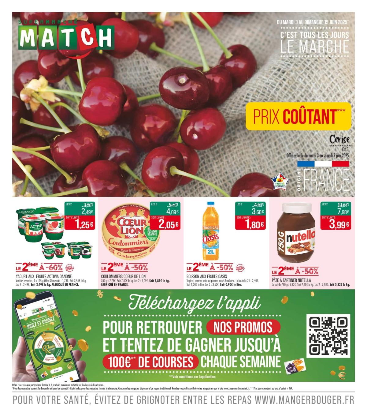 Catalogue Match valable dès 03/06 - 15/06