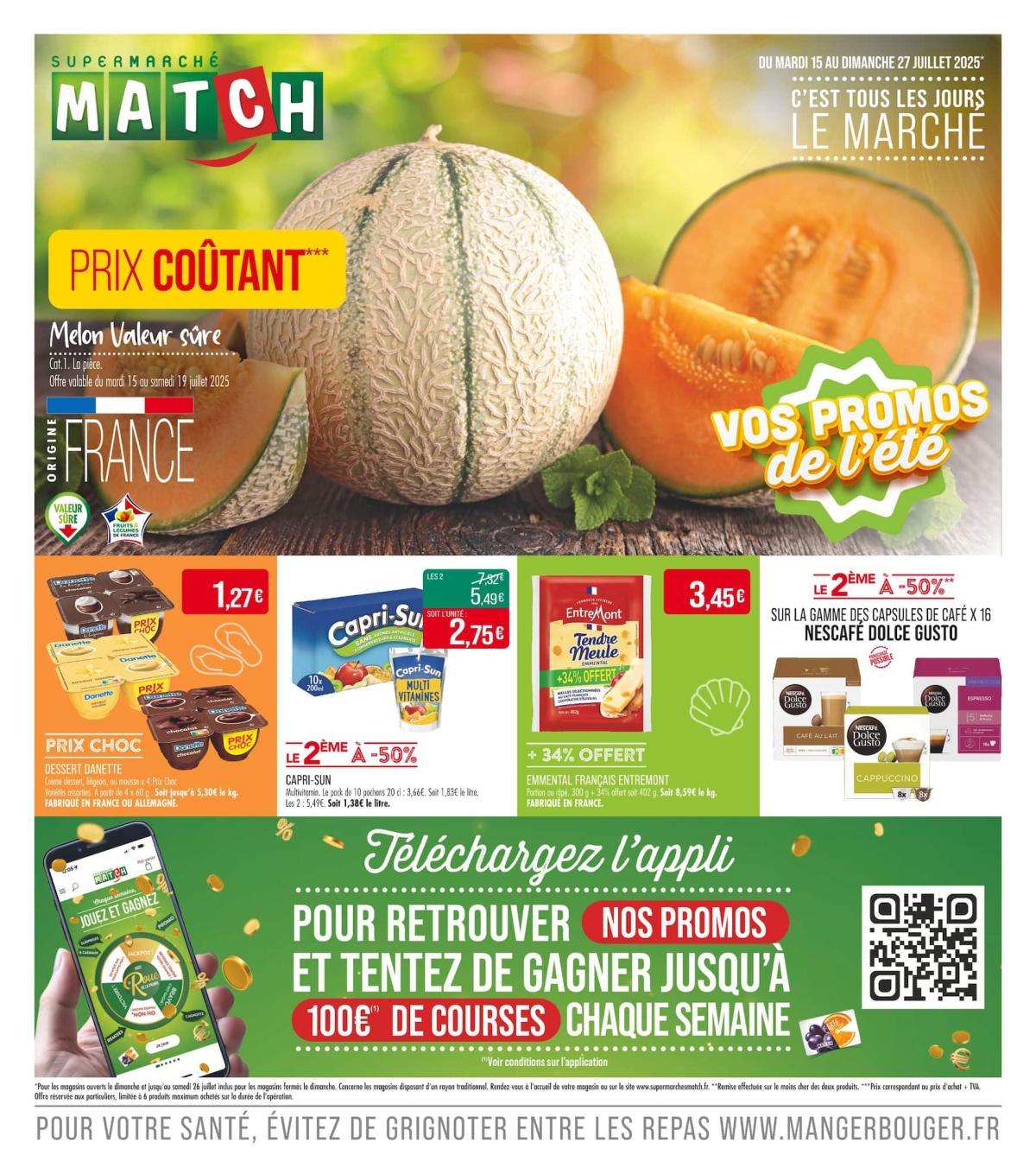 Catalogue Match valable du 15/07 au 27/07