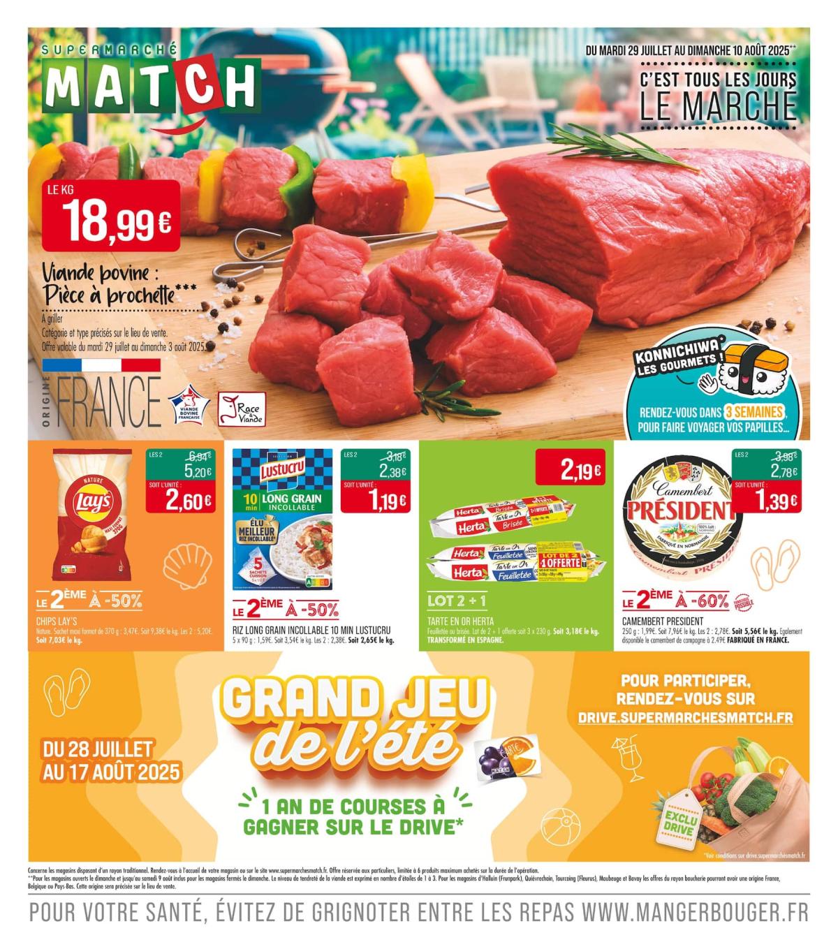Catalogue Match valable du 29/07 au 10/08