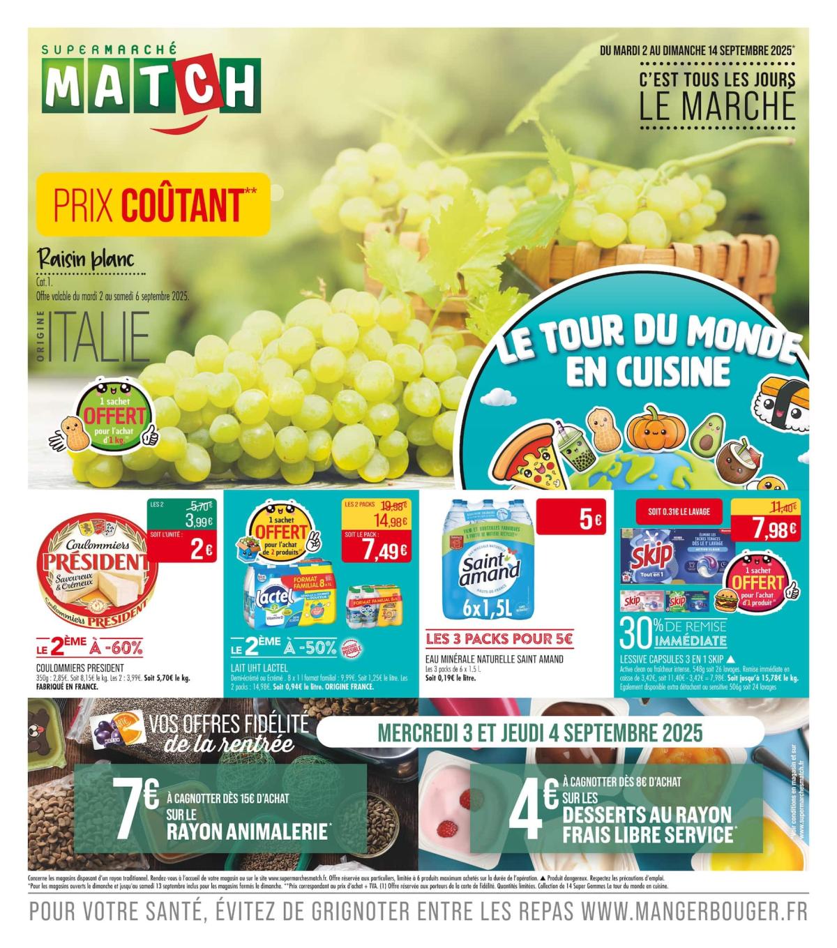 Catalogue Match valable du 02/09 au 14/09