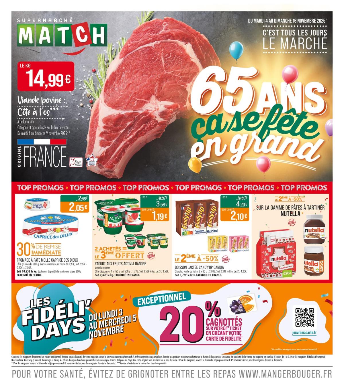 Catalogue Match valable du 04/11 au 16/11