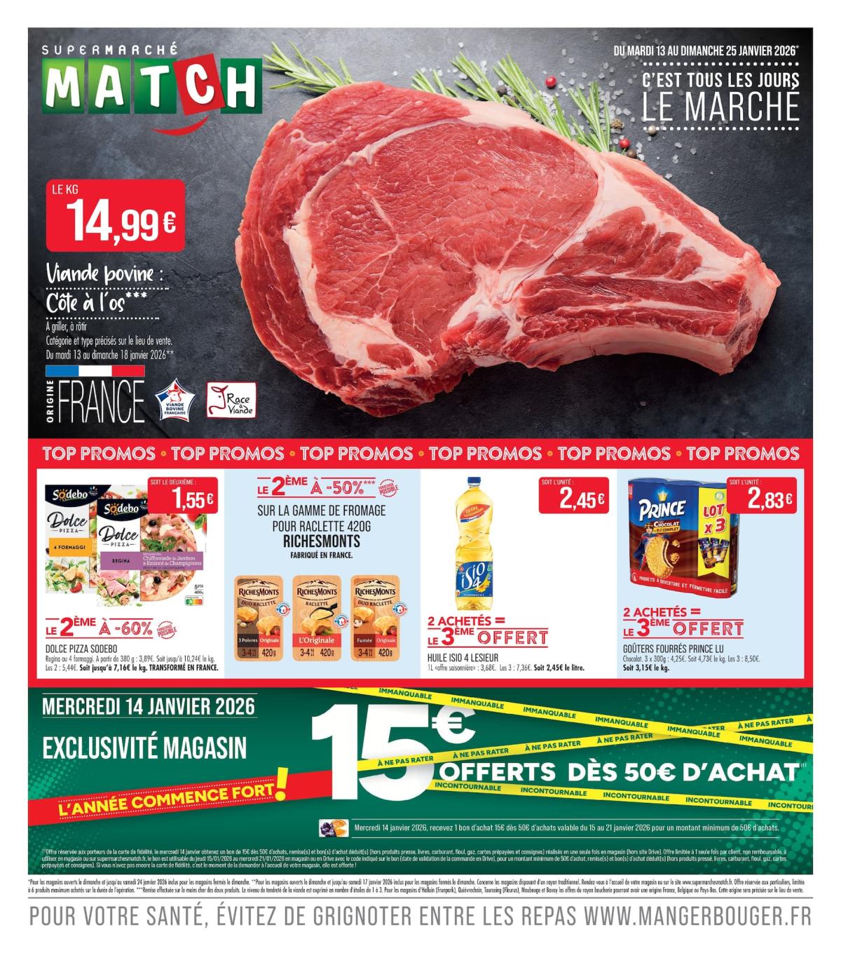 Catalogue Match valable du 13/01 au 25/01