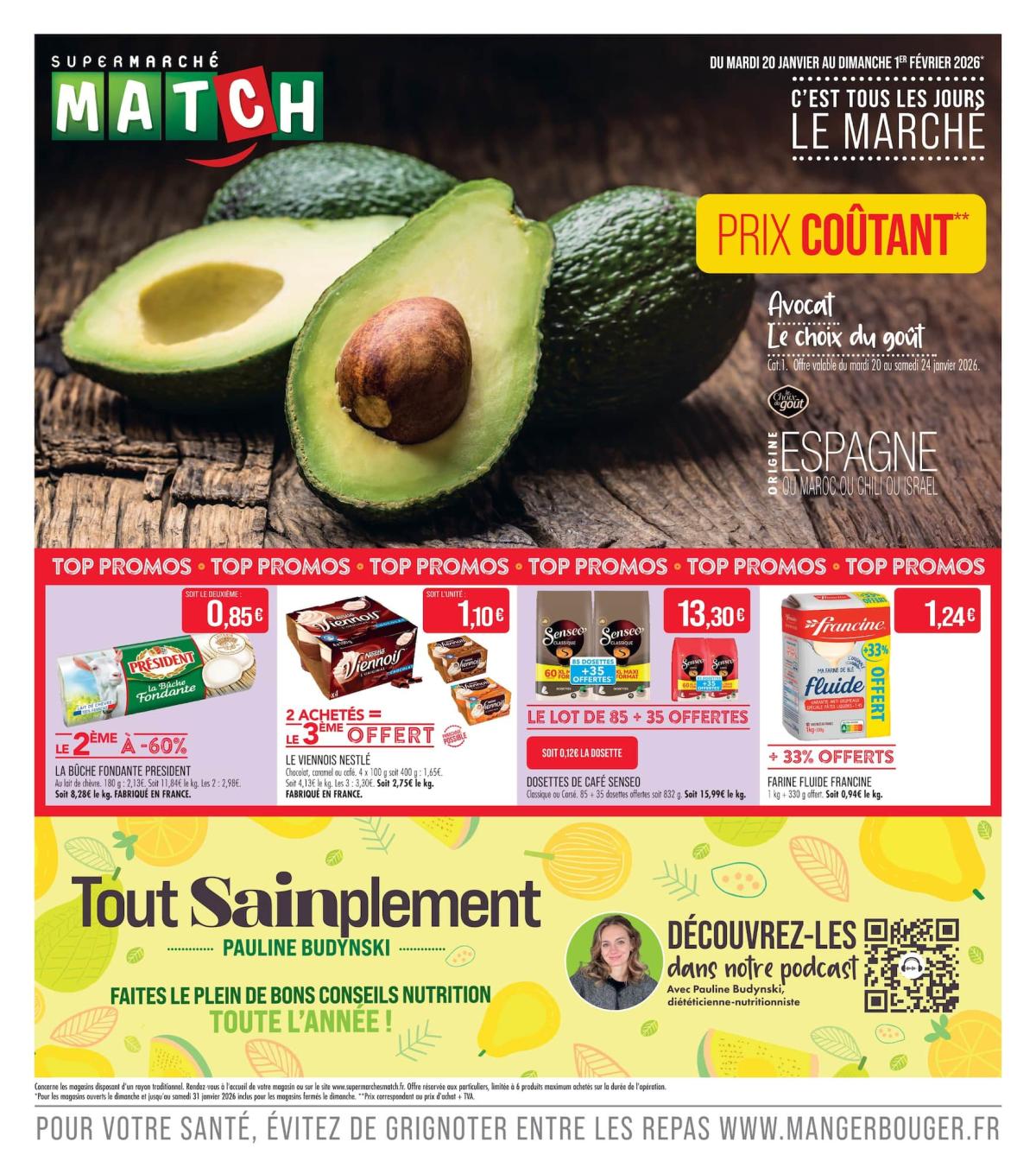 Catalogue Match valable du 20/01 au 01/02