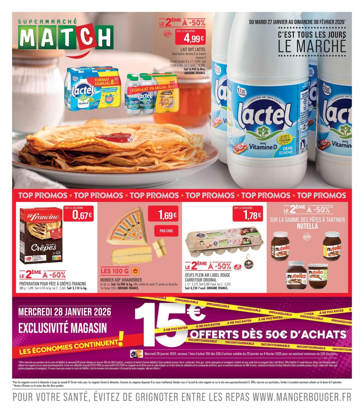 Catalogue Match valable du 27/01 au 08/02