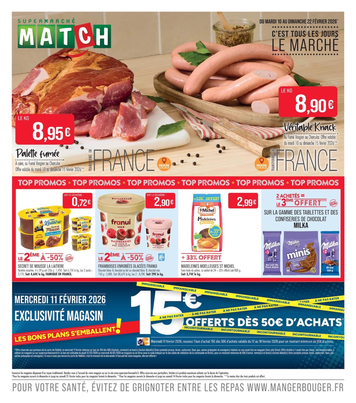 Catalogue Match valable du 10/02/2026 au 22/02/2026