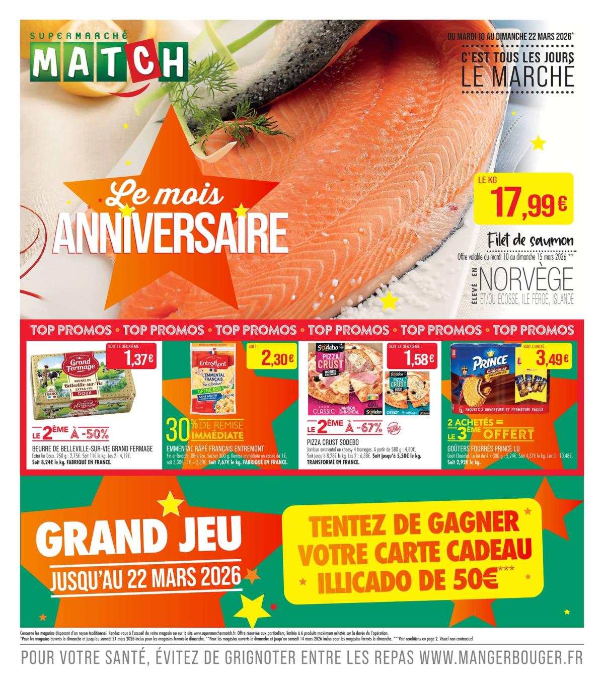 Catalogue Match valable du 10/03/2026 au 22/03/2026