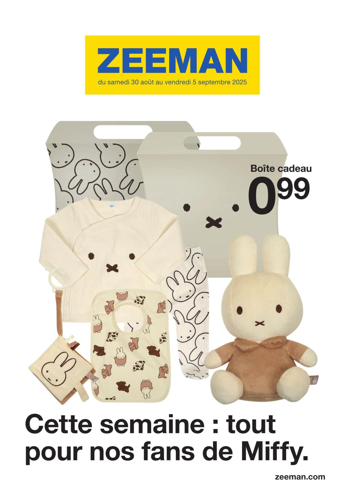 Catalogue Zeeman - Miffy valable du 30/08 au 05/09