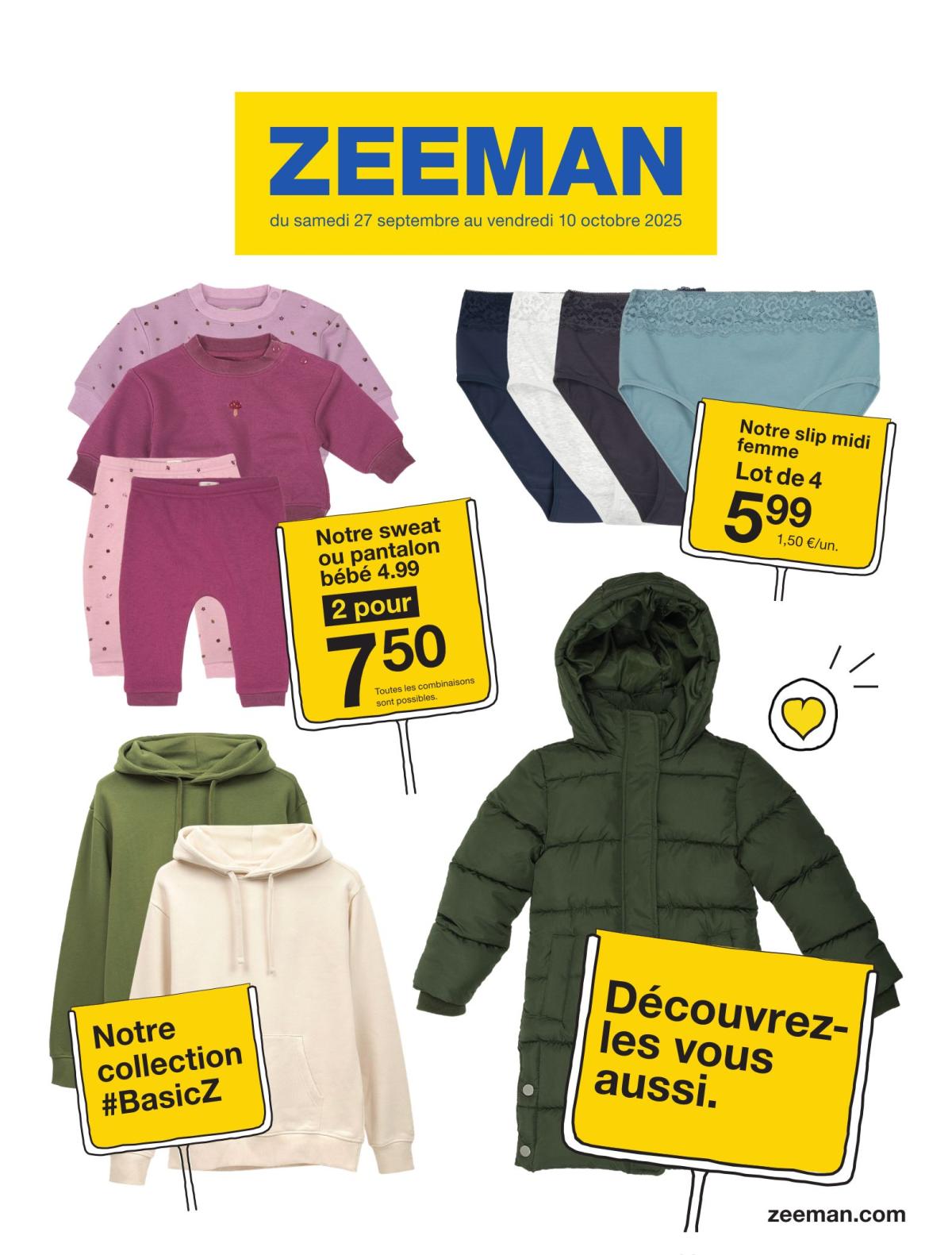 Catalogue Zeeman valable du 27/09 au 10/10