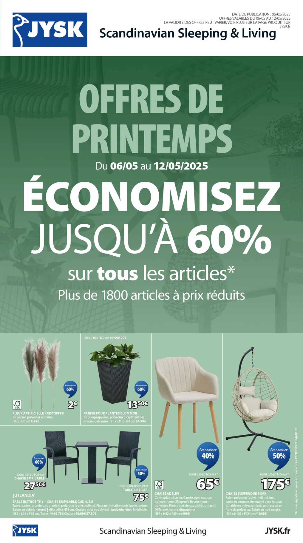Catalogue JYSK valable dès 06/05 - 12/05
