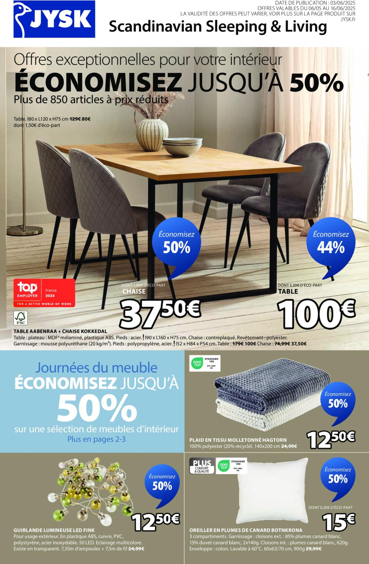Catalogue JYSK valable du 03/06 au 16/06