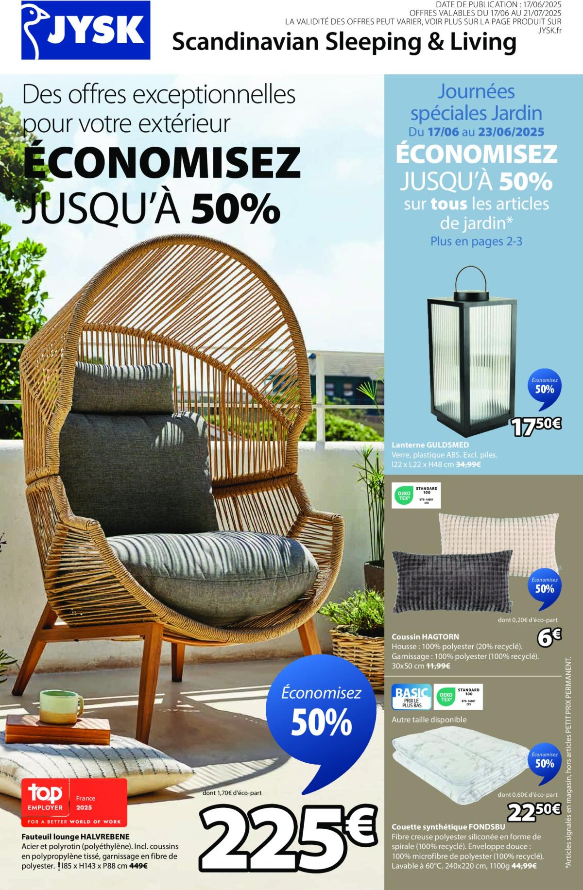 Catalogue JYSK valable du 17/06 au 21/07