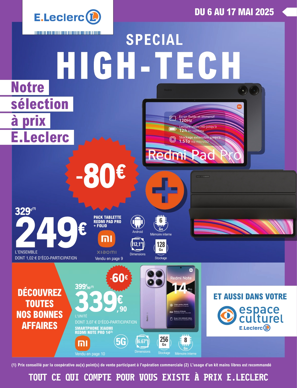 Catalogue E.Leclerc - Spécial High Tech valable dès 06/05 - 17/05