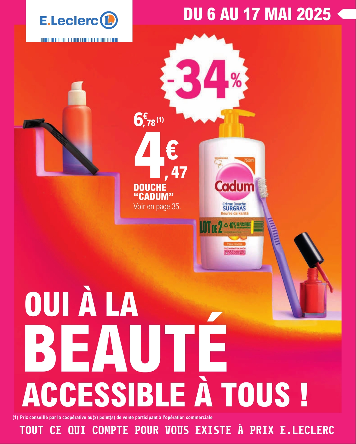 Catalogue E.Leclerc - Beauté valable dès 06/05 - 17/05
