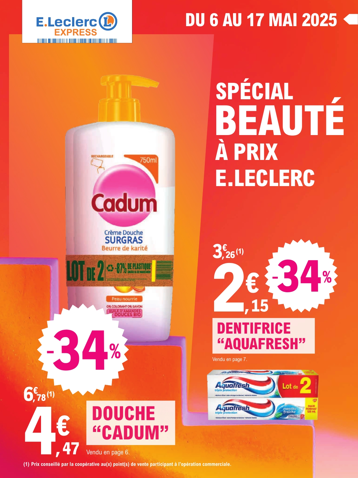 Catalogue E.Leclerc Express - Spécial Beauté valable dès 06/05 - 17/05