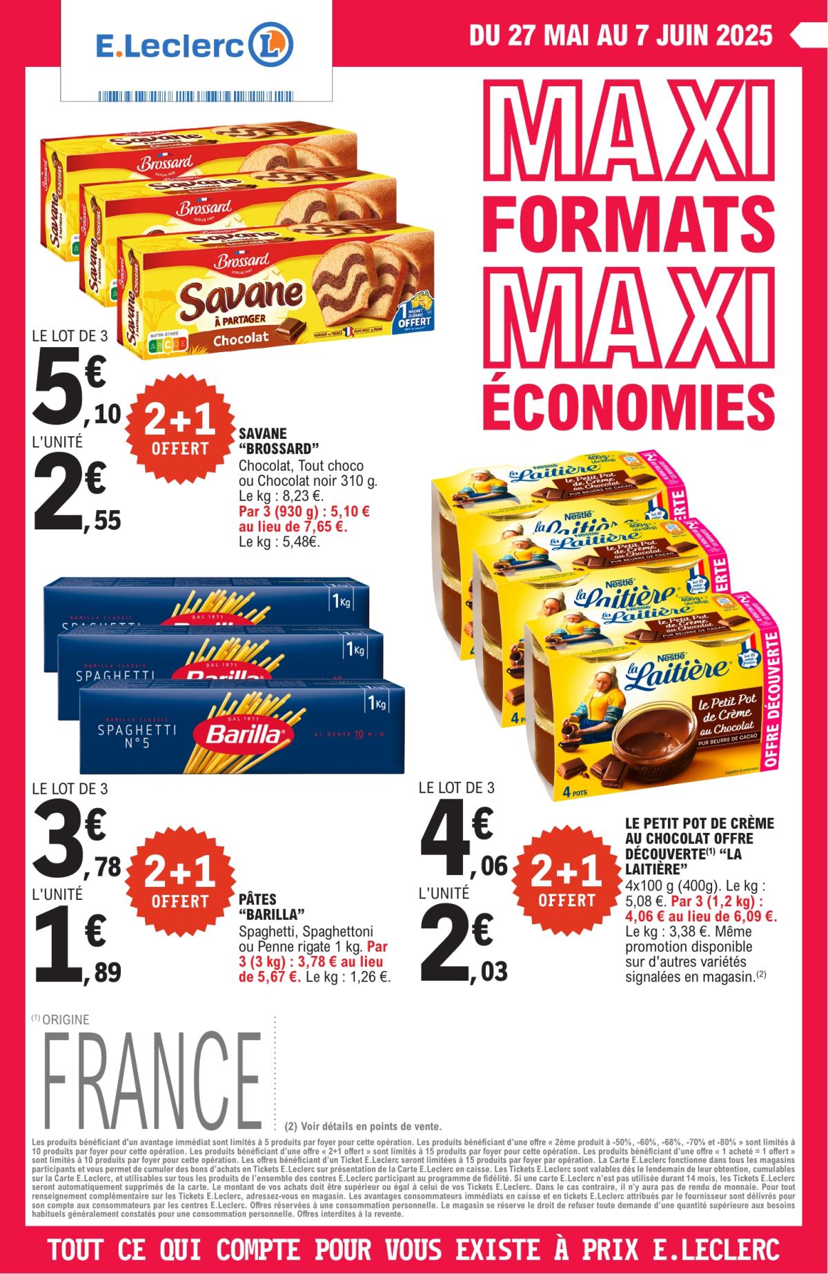 Catalogue E.Leclerc - Maxi Economies valable dès 27/05 - 07/06