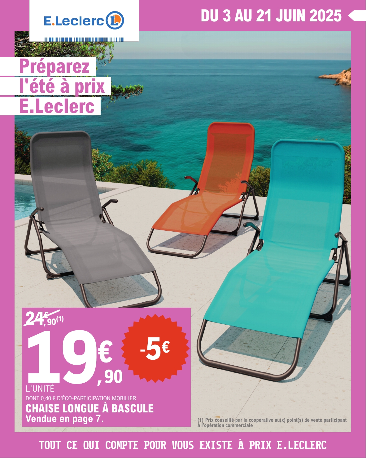 Catalogue E.Leclerc - Vacances valable dès 03/06 - 21/06